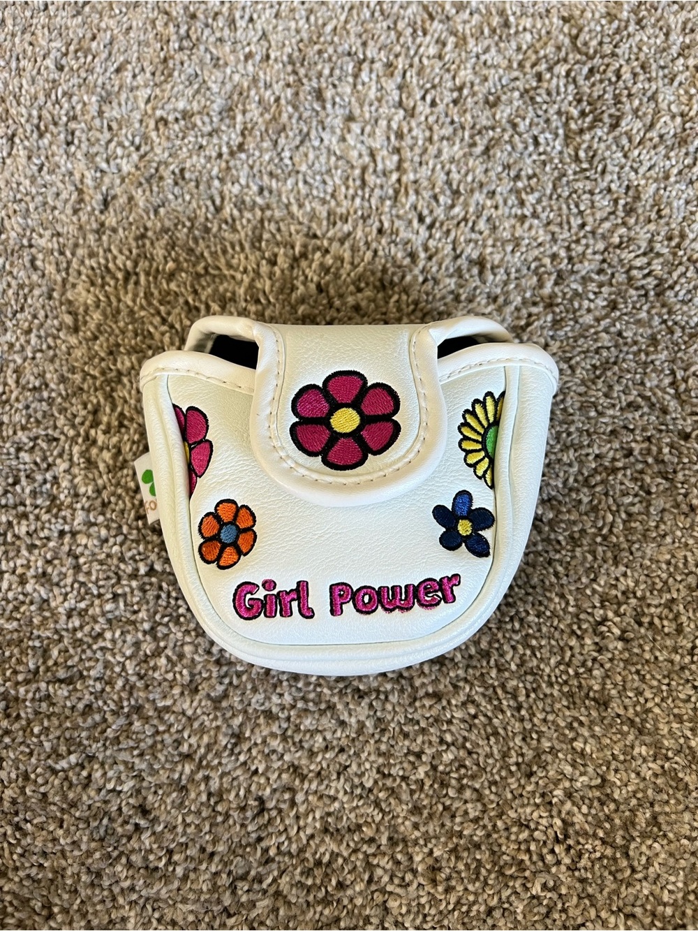 Foretra White Floral 'Girl Power' Driver Head Cover for Golf